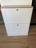 schoenenkast 12 paar smal 2 laden verstelbare planken wit, Huis en Inrichting, Kasten | Schoenenkasten, Ophalen, Gebruikt, Modern