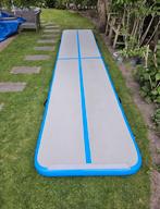 Airtrack 5 meter, Sport en Fitness, Turnen, Materiaal, Zo goed als nieuw, Grijs, Kindermaat 122 t/m 140