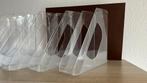 8 transparante tijdschrift houders, Ophalen, Zo goed als nieuw