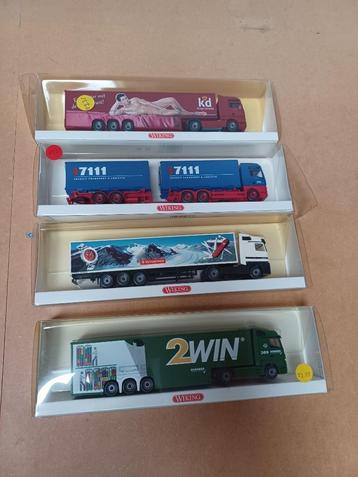 4x Wiking model vrachtwagen 1:87 beschikbaar voor biedingen