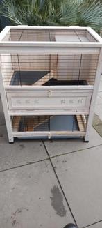 Konijnhok met nachthokje, Dieren en Toebehoren, Knaagdieren en Konijnen | Hokken en Kooien, Ophalen, Gebruikt, 90 cm of meer, Konijn