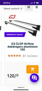 G3 Aluminium Dakdragers 130cm - Nieuw in doos, Auto diversen, Dakdragers, Ophalen, Nieuw