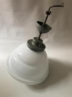 Art Deco Schoollamp - Plafondlamp, Ophalen, Gebruikt, Glas