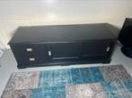Mat zwarte tv meubel / dressoir 160 breed x 50 diep, 150 tot 200 cm, Minder dan 100 cm, 25 tot 50 cm, Zo goed als nieuw