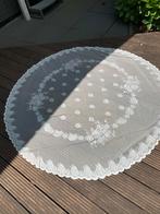 Rond kanten tafelkleed 180x180 ecru nieuw, Huis en Inrichting, Ophalen of Verzenden, Nieuw, Rond, Binnen