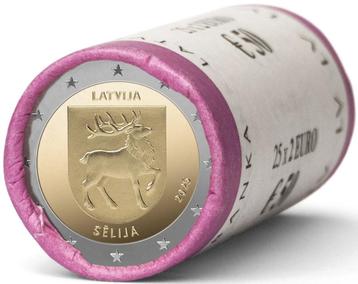 ROL 2 Euro munt LETLAND 2025 “Regio’s Letlands Sẽlija”. beschikbaar voor biedingen