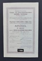 Cacao- en Chocoladefabrieken Gebr. Sickesz - 1925, Verzenden, 1920 tot 1950, Aandeel