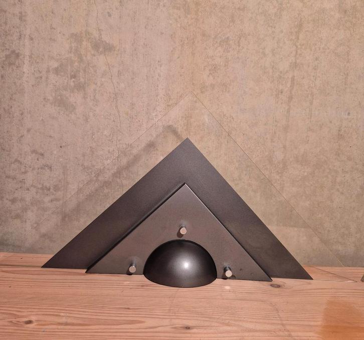 Set 2 - vintage Dutch design DIJKSTRA Zeta lamp 1990s 1980s, Huis en Inrichting, Lampen | Wandlampen, Zo goed als nieuw, Metaal