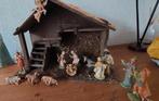 KERSTSTAL MET ALLE FIGUURTJES.  MOOIE STAL Polyester figuren, Ophalen of Verzenden, Zo goed als nieuw