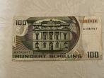 Bankbiljet 100 schilling Oostenrijk, Postzegels en Munten, Bankbiljetten | Europa | Niet-Eurobiljetten, Ophalen of Verzenden, Oostenrijk
