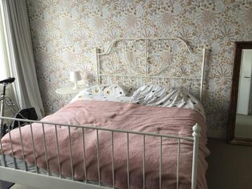 IKEA bed Leirvik inclusief lattenbodem en matrassen - afbeelding 4