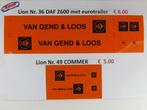 Lion Toys Van Gend & Loos stickerset als vervanging, Hobby en Vrije tijd, Modelauto's | 1:50, Ophalen of Verzenden, Nieuw, Bus of Vrachtwagen