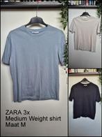 ZARA basic heren t-shirt Medium Weight | 3 stuks | Maat M, Zara, Ophalen of Verzenden, Zo goed als nieuw, Maat 48/50 (M)