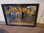 Guinness pub spiegel in lijst., Ophalen of Verzenden, Gebruikt, Rechthoekig, 75 tot 100 cm