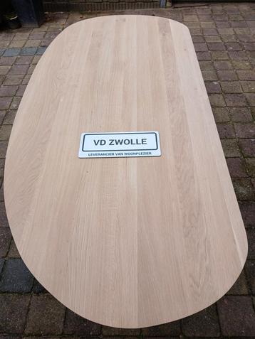 Organische eettafels tafelbladen massief eiken op maat NIEUW beschikbaar voor biedingen