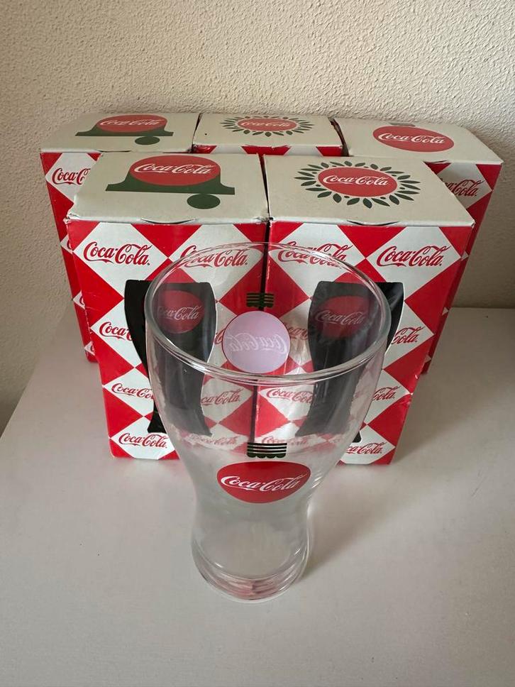 CocaCola Kerstglazen. MacDonalds. 6 stuks, 3 motieven, Diversen, Kerst, Zo goed als nieuw, Ophalen