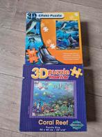 2x 3D Puzzels: Dolfijnen & Koraalrif, Ophalen of Verzenden, Meer dan 50 stukjes, Zo goed als nieuw, 6 jaar of ouder