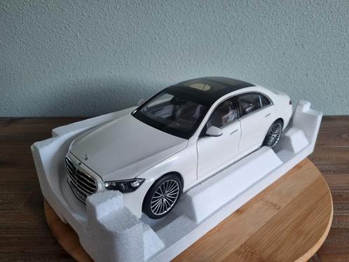 Norev Mercedes S-Klasse AMG Line Wit Metallic, Hobby en Vrije tijd, Modelauto's | 1:18, Nieuw, Auto, Norev, Ophalen of Verzenden