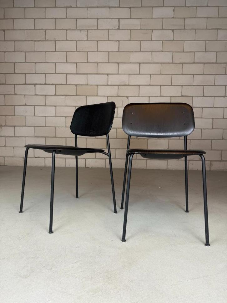 HAY Soft Edge 40 Eetkamerstoel (voorraad: 2), Huis en Inrichting, Stoelen, Gebruikt, Eén, Hout, Metaal, Overige kleuren, Ophalen