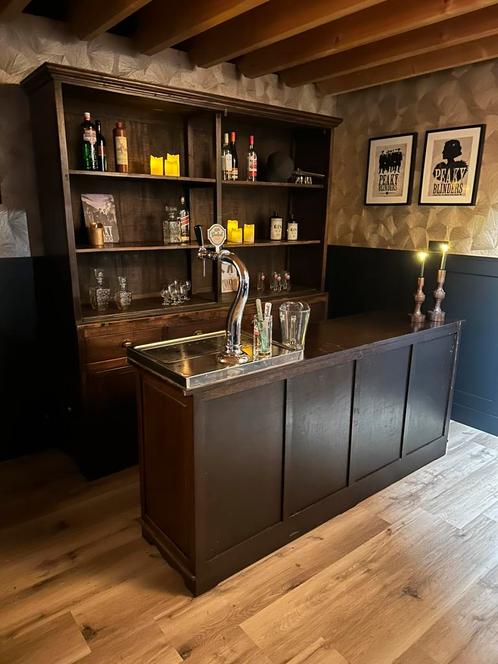Antieke barset luifel bar tap bier man cave cafe kroeg toog, Huis en Inrichting, Barren, Zo goed als nieuw, Ophalen of Verzenden