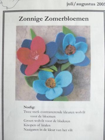 Werken met vilt. Zonnige Zomerbloemen. beschikbaar voor biedingen