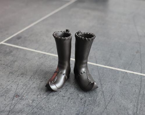 Barbie kleding nieuw - Ken - Hoge laarzen schoenen zwart, Kinderen en Baby's, Speelgoed | Poppen, Nieuw, Barbie, Ophalen of Verzenden
