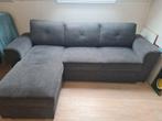 Jysk  VEJLBY Slaapbank met Chaise Longue - Donkergrijs, Ophalen of Verzenden, Stof