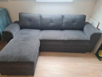 Jysk  VEJLBY Slaapbank met Chaise Longue - Donkergrijs beschikbaar voor biedingen