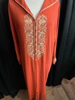 Mooie Marokkaanse Jelaba/jellaba met randa en tarz, Maat 42/44 (L), Oranje, Ophalen of Verzenden, Zo goed als nieuw