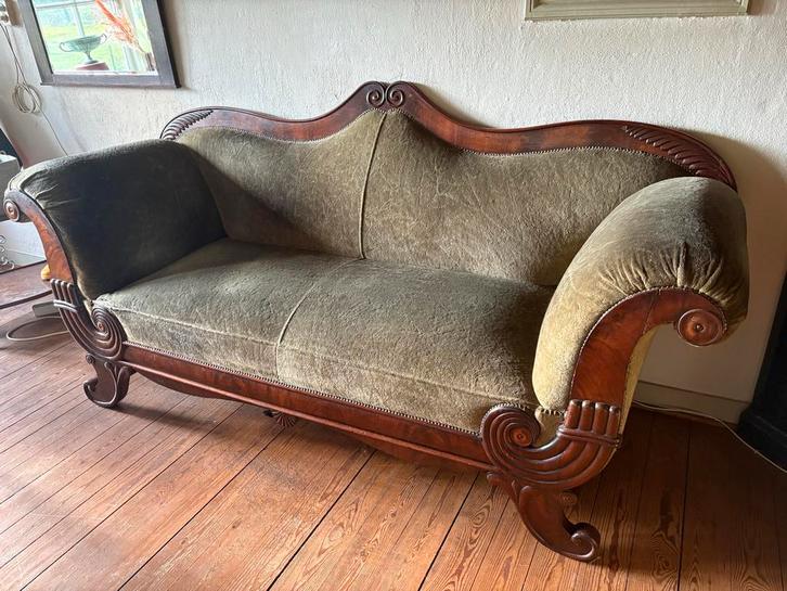 Antieke Empire Sofa, Antiek en Kunst, Antiek | Meubels | Stoelen en Banken, Ophalen