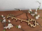 Sleutel Wandhaken  messing, Huis en Inrichting, Woonaccessoires | Kapstokken, Wandhaken, Ophalen of Verzenden, Zo goed als nieuw