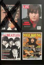 John Lennon Life, Beatles + Neil Young Ultimate Music Guide, Ophalen of Verzenden, Zo goed als nieuw, Muziek, Film of Tv