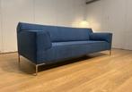 Nieuw Gestoffeerde Design on Stock Bloq 3-Zits – Blauw, 75 tot 100 cm, Ophalen of Verzenden, Rechte bank, Bankstel Bank Zetels Sofa Hoekbank Design bank