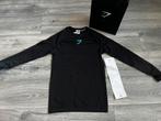 Gymshark Onyx Midnight Long Sleeve Maat S, Nieuw, Ophalen of Verzenden, Maat 46 (S) of kleiner, Gymshark