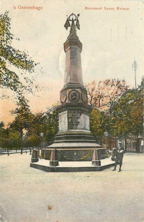 (380-178-029) Den Haag  Monument Saxen Weimar, Verzamelen, Ansichtkaarten | Nederland, Zuid-Holland, Verzenden