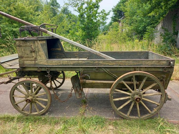Houten leger munitiewagen bouwjaar 1938 voor paarden, Dieren en Toebehoren, Paarden en Pony's | Overige Paardenspullen, Gebruikt