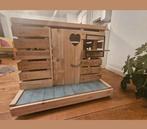 Prachtige houten bench honden hok, Dieren en Toebehoren, Hondenbenches, Ophalen, Zo goed als nieuw