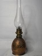 Gegraveerde zware olielamp, Ophalen of Verzenden