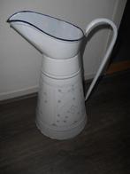 zeer antieke grote emaille waterkan 43 hoog sakisch motief, Antiek en Kunst, Ophalen of Verzenden