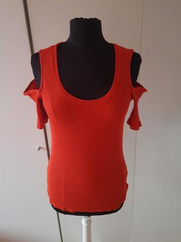 Rood H&M shirtje met blote schouders - maat L

 beschikbaar voor biedingen