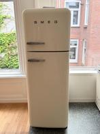 SMEG Retro Koelkast Crème – Nette staat, Witgoed en Apparatuur, Koelkasten en IJskasten, Ophalen, Gebruikt, 200 liter of meer