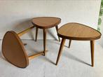 3 vintage bruine plantentafels, Ophalen of Verzenden, Huis en Inrichting