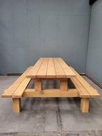 Picknicktafel douglas/lariks hout, Ophalen of Verzenden, Nieuw, Rechthoekig, Hout