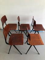 Result stoelen friso kramer ahrend de cirkel retro design, Huis en Inrichting, Stoelen, Ophalen, Gebruikt, Bruin, Retro vintage dutch design