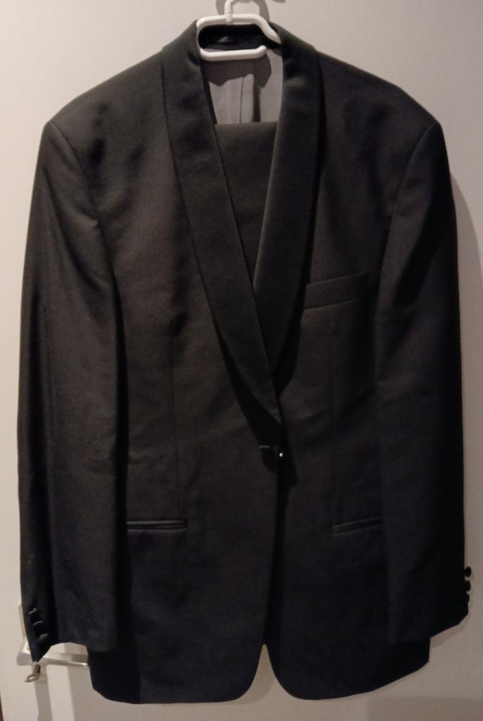 Kostuum Broek & Colbert / zwart maat L  ca 50- 52, Kleding | Heren, Kostuums en Colberts, Zo goed als nieuw, Maat 52/54 (L), Zwart