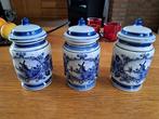 Delfts Blauwe potjes, Antiek en Kunst, Antiek | Keramiek en Aardewerk, Ophalen of Verzenden