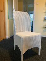 Witte Lloyd Loom Riet Stoelen 4-6 stuks, Huis en Inrichting, Stoelen, Gebruikt, Riet of Rotan, Ophalen of Verzenden, Vijf, Zes of meer stoelen