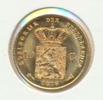 Nederland gouden tientje 1876 Willem 3, Ophalen of Verzenden, Goud