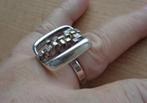 zilveren aparte design ring Finse style [958], Sieraden, Tassen en Uiterlijk, Ringen, 18 tot 19, Dame, Zo goed als nieuw, Zilver