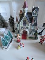Lemax Kerkje met klein dorpstafereel van 2006 met verlichtin, Diversen, Kerst, Ophalen, Zo goed als nieuw